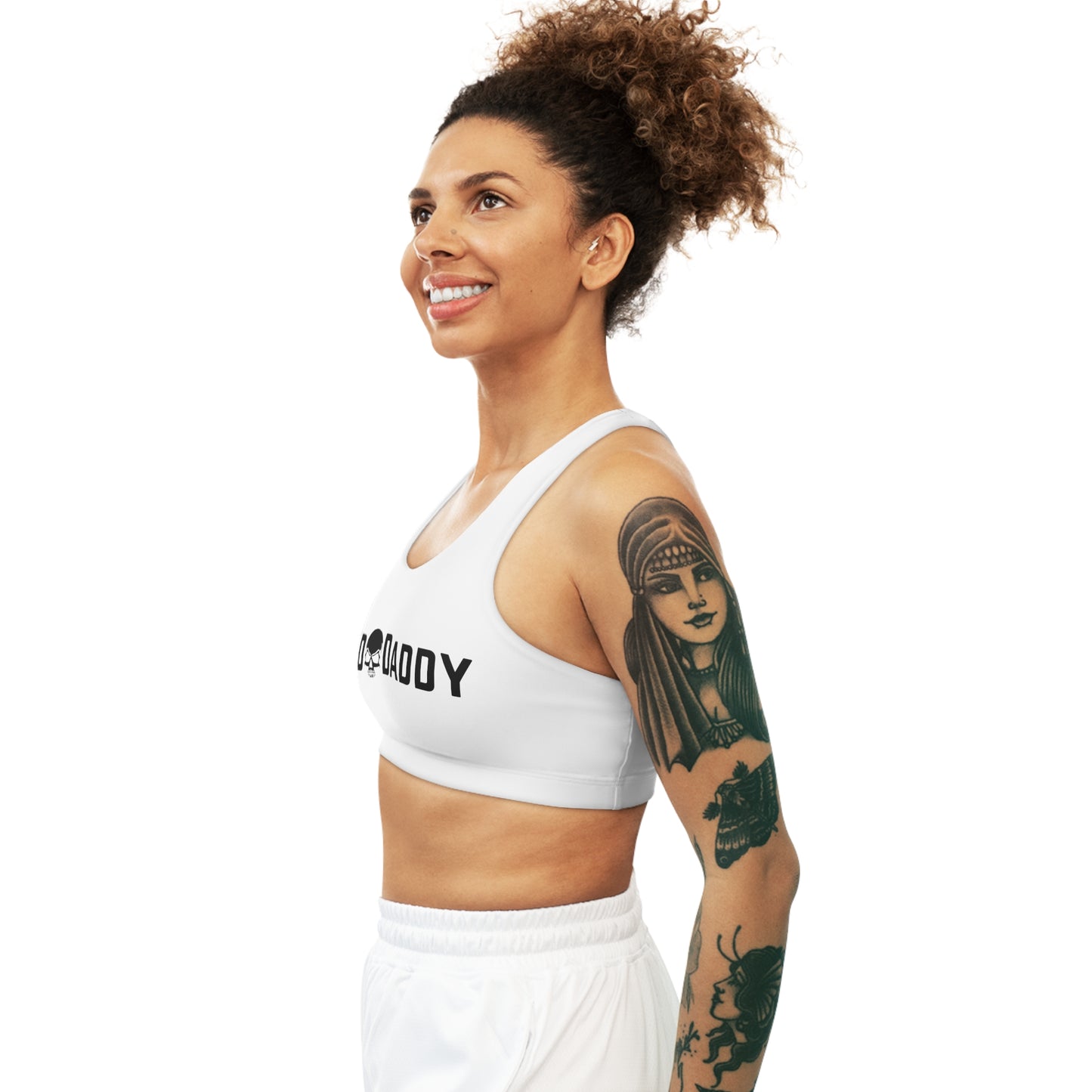 InkdDaddy Sports Bra (white)