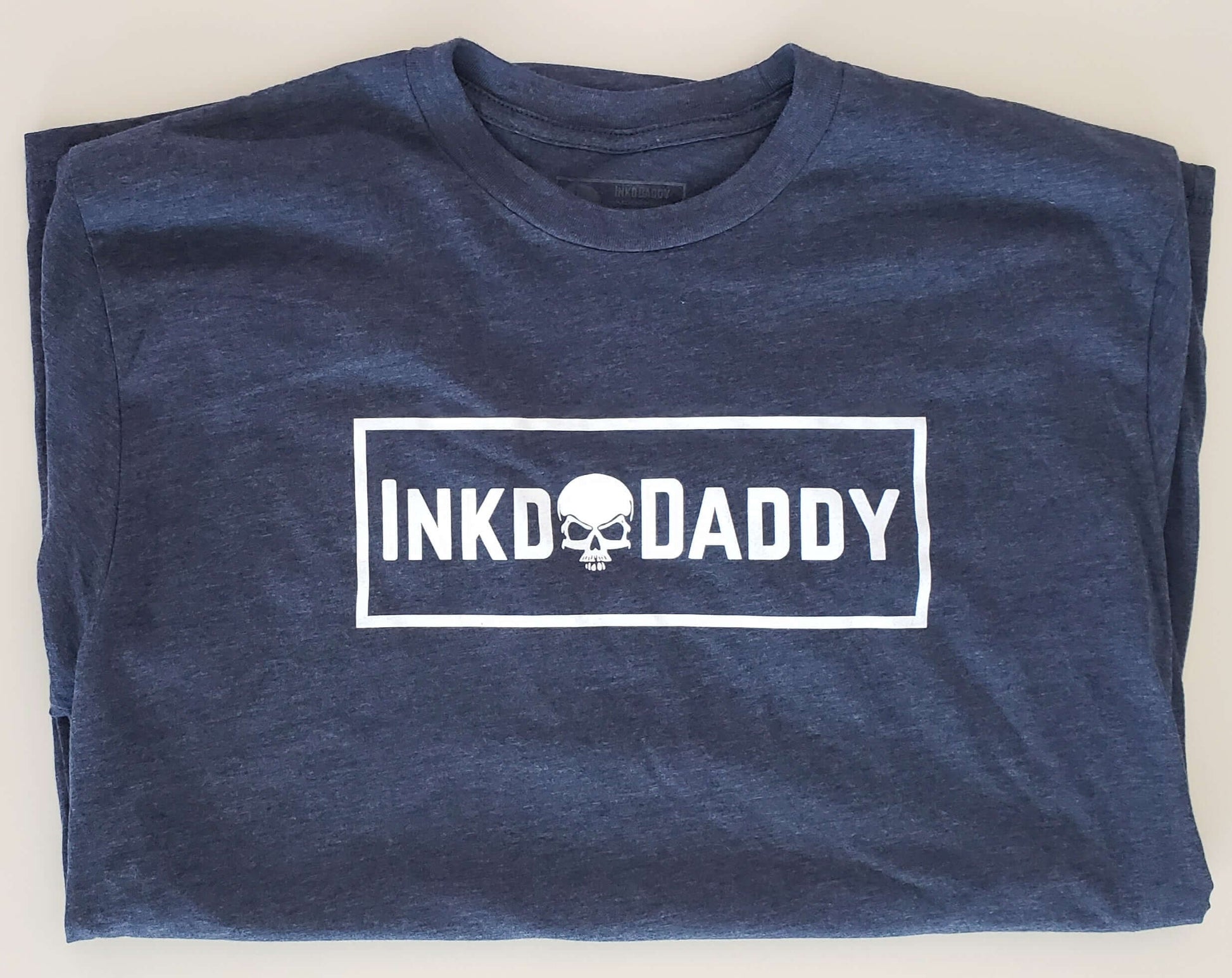 Inkddaddy skull on hats and shirts multiple colors