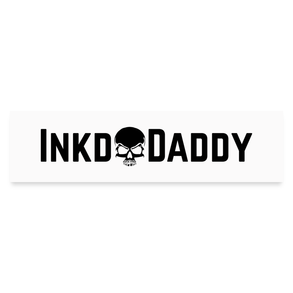 Inkd Bumper Sticker - white matte