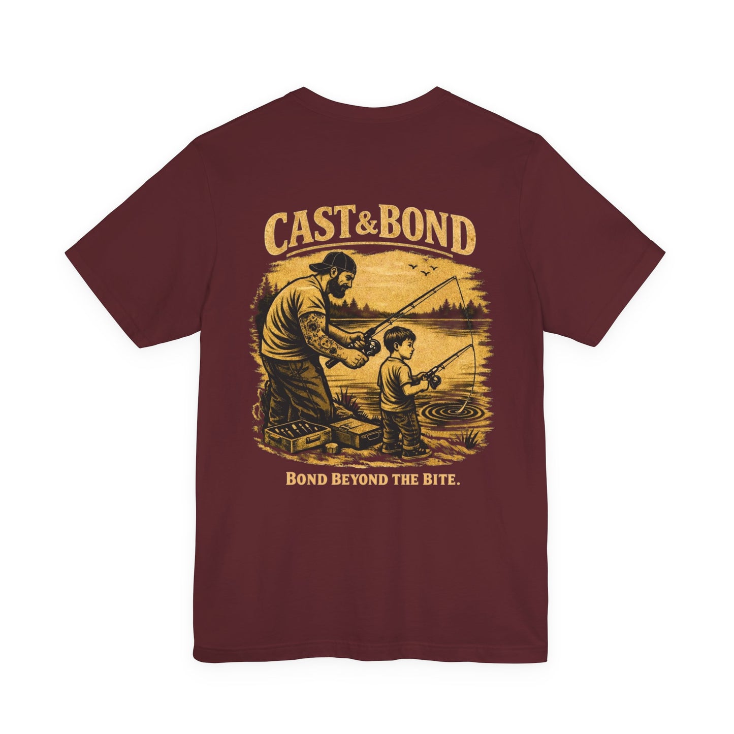 Cast & Bond Fishing Tee — "Bond Beyond the Bite" Father‑Son Fishing T-Shirt