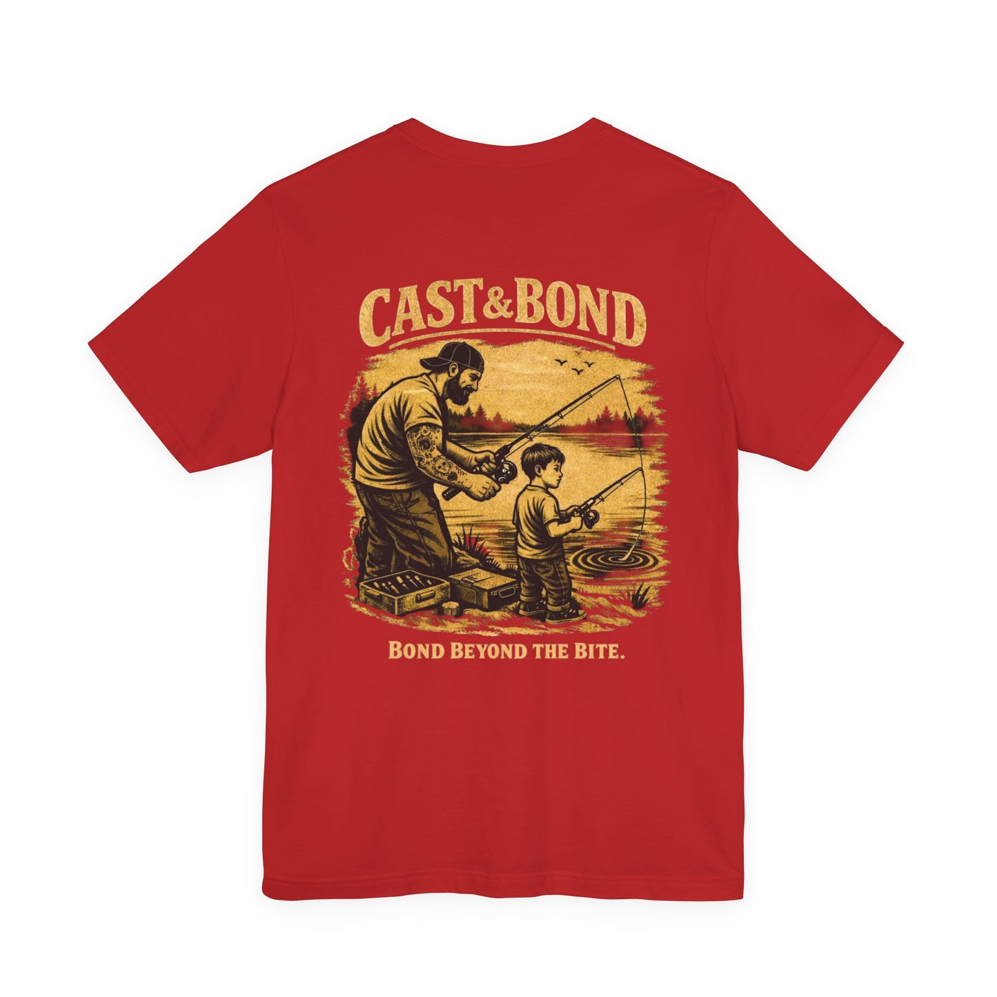 Cast & Bond Fishing Tee — "Bond Beyond the Bite" Father‑Son Fishing T-Shirt