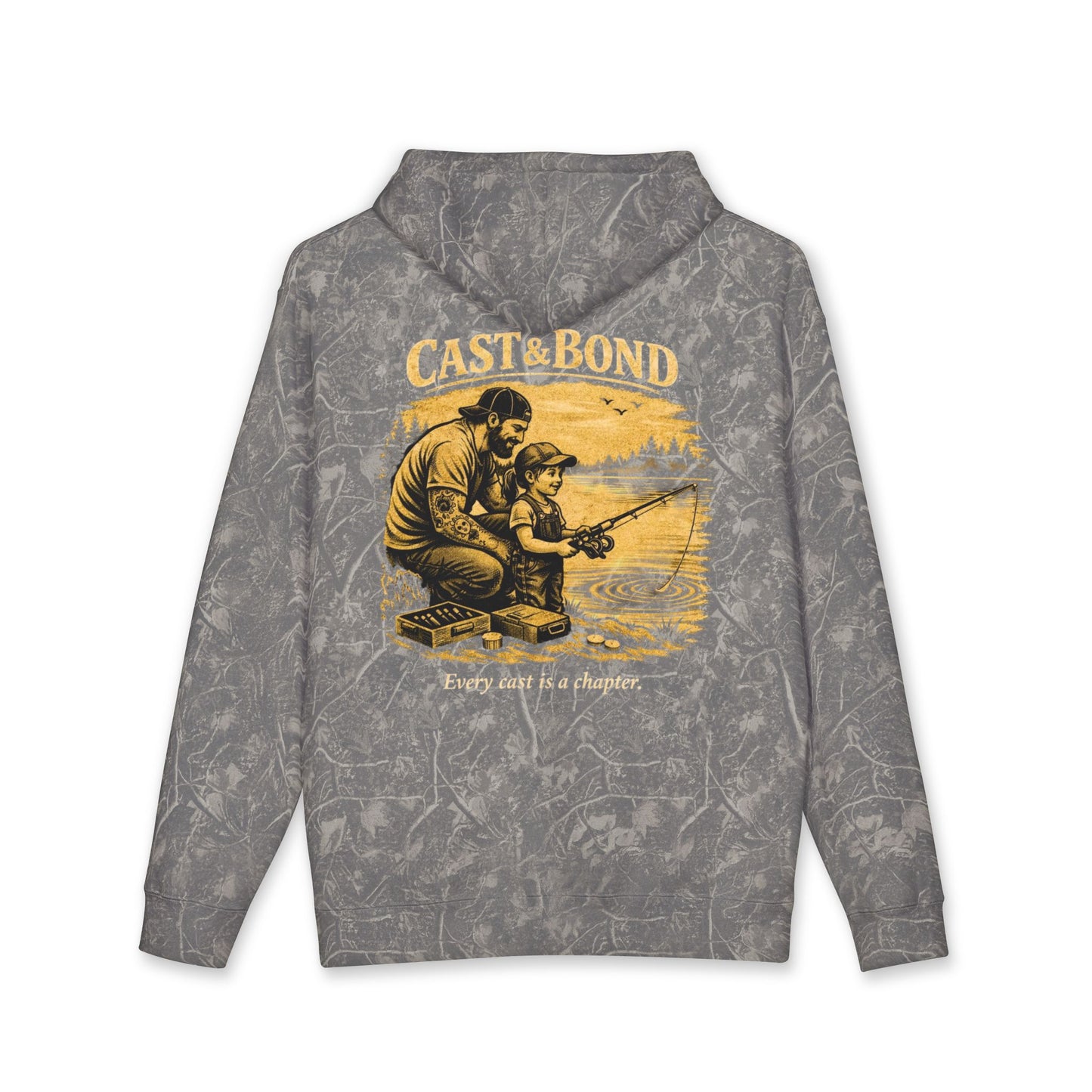 Cast & Bond Hoodie — “Every Cast Is a Chapter” Father‑Child Fishing Sweatshirt