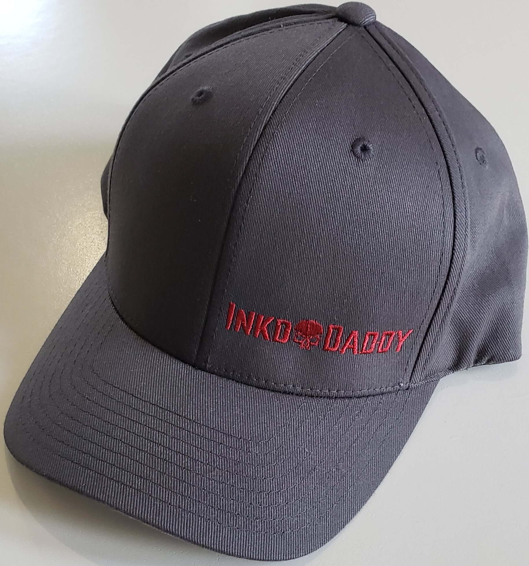 Inkddaddy skull on hats and shirts multiple colors